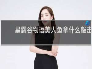 星露谷物语美人鱼拿什么敲击