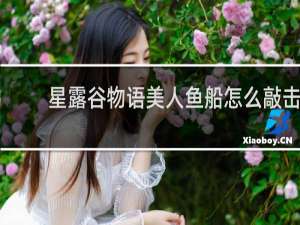 星露谷物语美人鱼船怎么敲击