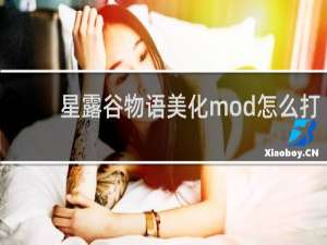 星露谷物语美化mod怎么打
