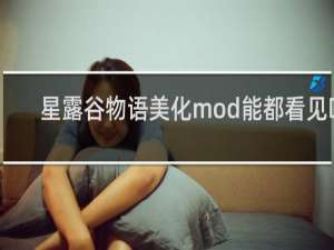 星露谷物语美化mod能都看见吗