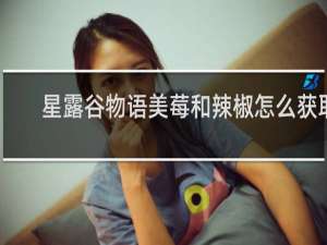 星露谷物语美莓和辣椒怎么获取