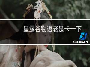 星露谷物语老是卡一下