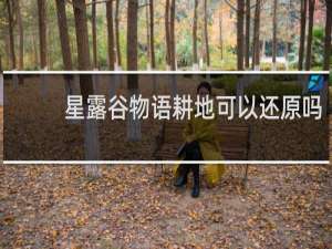 星露谷物语耕地可以还原吗