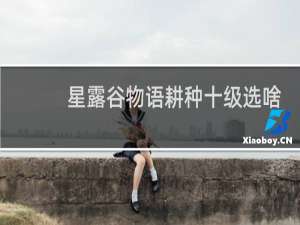 星露谷物语耕种十级选啥