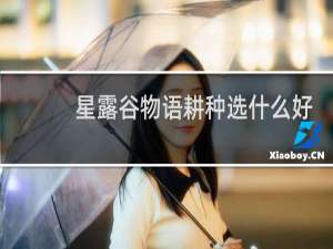 星露谷物语耕种选什么好