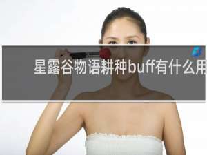 星露谷物语耕种buff有什么用