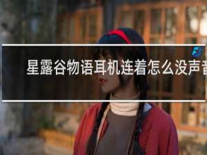 星露谷物语耳机连着怎么没声音