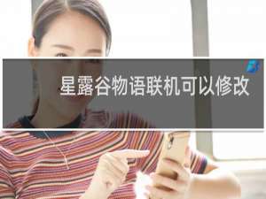 星露谷物语联机可以修改