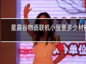 星露谷物语联机小屋要多少材料