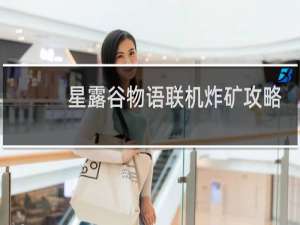 星露谷物语联机炸矿攻略