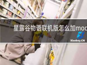 星露谷物语联机版怎么加mod