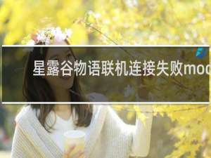 星露谷物语联机连接失败mod
