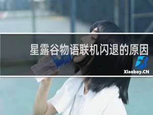 星露谷物语联机闪退的原因