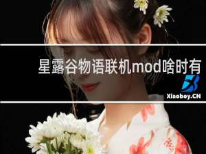 星露谷物语联机mod啥时有