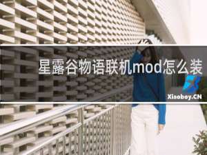 星露谷物语联机mod怎么装