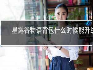 星露谷物语背包什么时候能升级