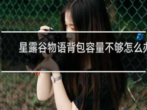 星露谷物语背包容量不够怎么办