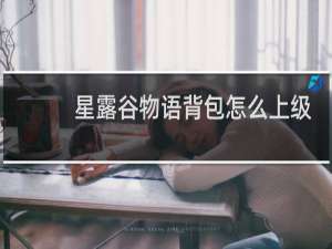 星露谷物语背包怎么上级