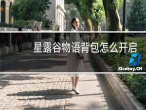 星露谷物语背包怎么开启