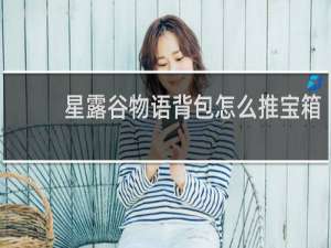 星露谷物语背包怎么推宝箱