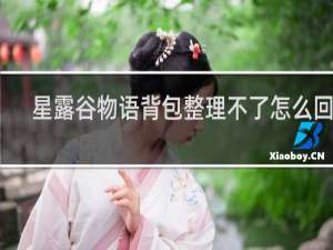 星露谷物语背包整理不了怎么回事