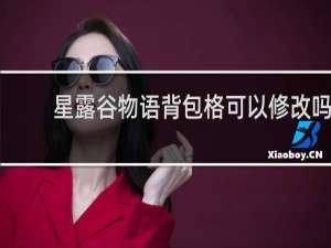 星露谷物语背包格可以修改吗