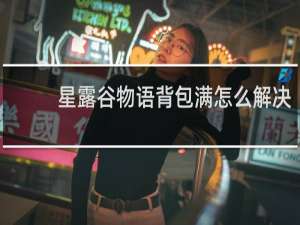 星露谷物语背包满怎么解决