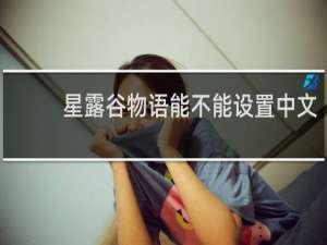 星露谷物语能不能设置中文
