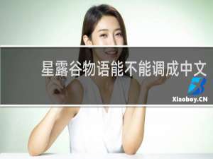 星露谷物语能不能调成中文