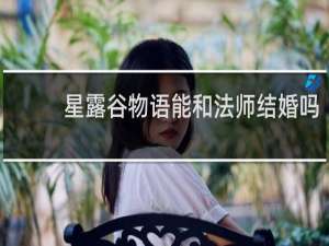 星露谷物语能和法师结婚吗