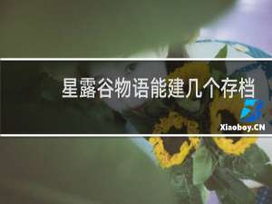 星露谷物语能建几个存档