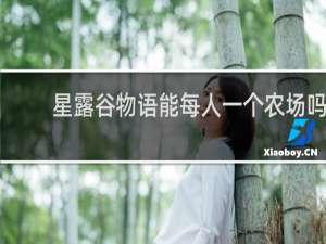 星露谷物语能每人一个农场吗