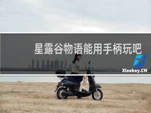 星露谷物语能用手柄玩吧