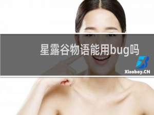 星露谷物语能用bug吗