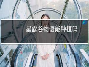 星露谷物语能种植吗