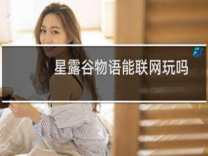 星露谷物语能联网玩吗
