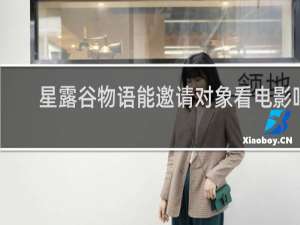 星露谷物语能邀请对象看电影吗