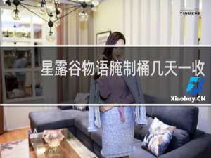 星露谷物语腌制桶几天一收