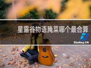 星露谷物语腌菜哪个最合算