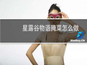 星露谷物语腌菜怎么做
