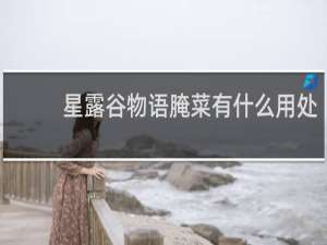 星露谷物语腌菜有什么用处