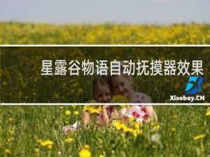 星露谷物语自动抚摸器效果