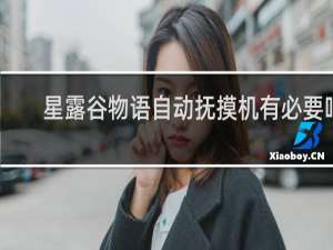 星露谷物语自动抚摸机有必要吗