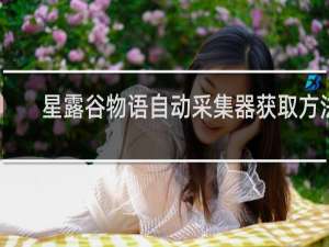 星露谷物语自动采集器获取方法