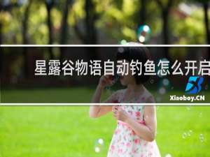 星露谷物语自动钓鱼怎么开启