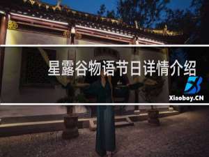 星露谷物语节日详情介绍