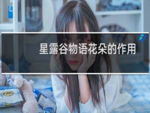 星露谷物语花朵的作用
