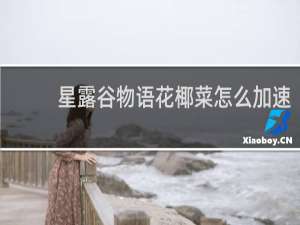 星露谷物语花椰菜怎么加速