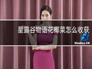星露谷物语花椰菜怎么收获
