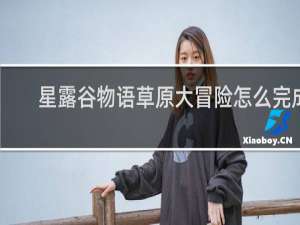 星露谷物语草原大冒险怎么完成